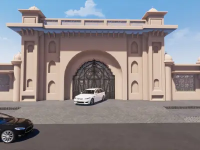 Indian architecture  3D model purchase