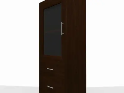 Simple wooden shelf 3D model