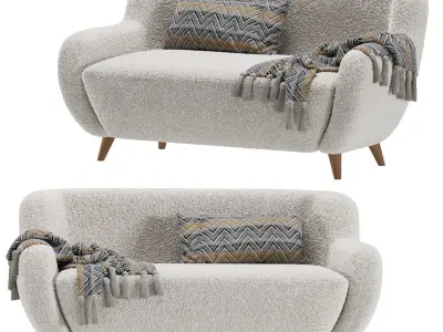 Sofa Ansil Happy Light  3D model
