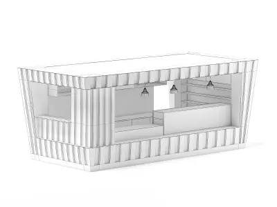 Mall Stall 3D Model 3D model