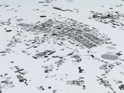 Niigata Streets and Buildings 3D model
