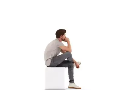 Michael posed 2 3D model