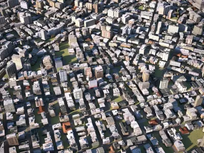 City 27 Low-poly 3D model