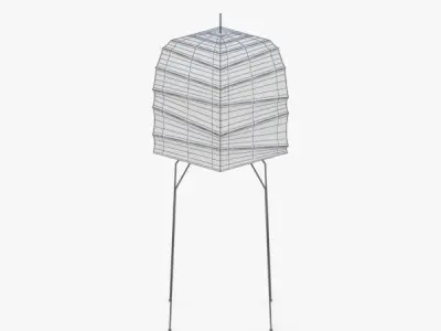 1452 - Floor Lamp Low-poly 3D model