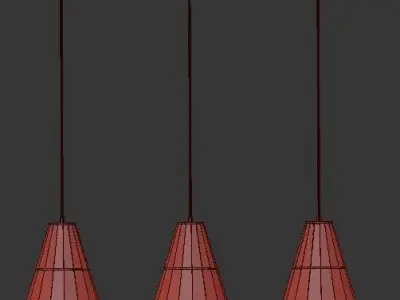 MODERN CEILING LIGHT JIMMY 3L 3D model