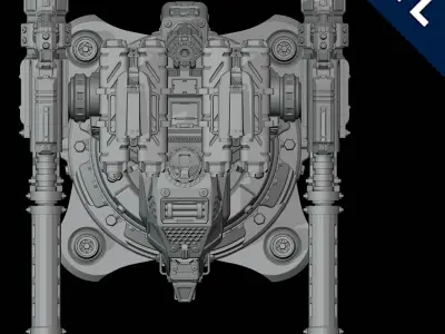 Turret - Stationary 3D print model