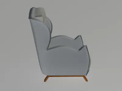 Paris Club Lounge Chair 3D model