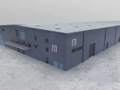 EDDB Storage 2B Low-poly 3D model