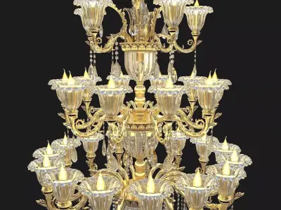 Classic Chandelier 2 3D model