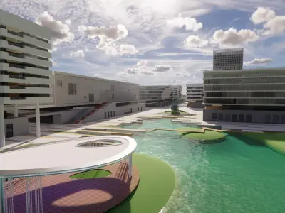 Modern City Block -A16 3D model