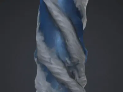 Moon Candle 3 Low-poly 3D model