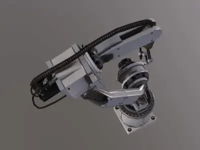 Robotic Arm Low-poly 3D model