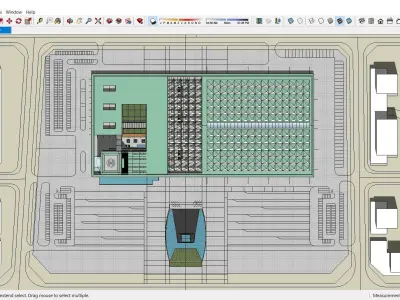 Sketchup Cultral Center G3 3D model