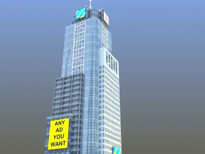 Conde Nast Building NY Low-poly 3D model