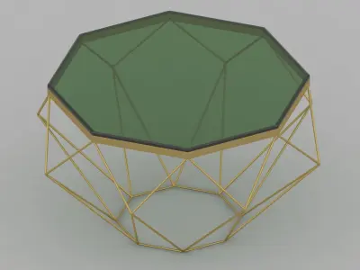 Table oken 3D model 3D model buy