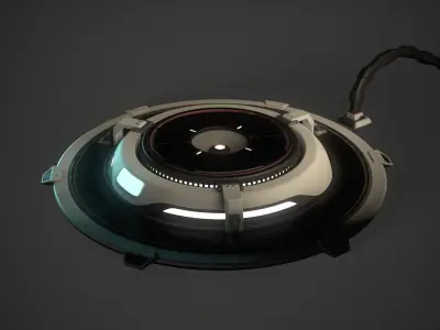 Sci-Fi Platform 3D model
