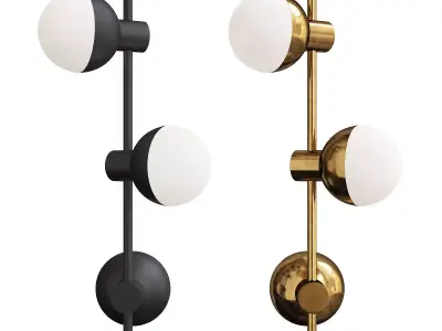 FRANDSEN CPH Fabian Vertical Chandelier Matte Black Low-poly 3D model