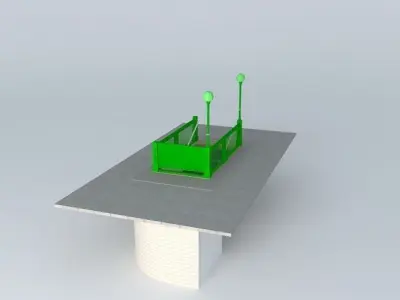 Subway Entrance NYC Style Free 3D model