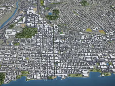 Alexandria  Low-poly 3D model