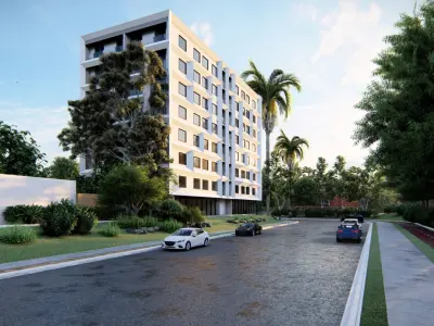 Modern Residential Building 3D Model 3D model