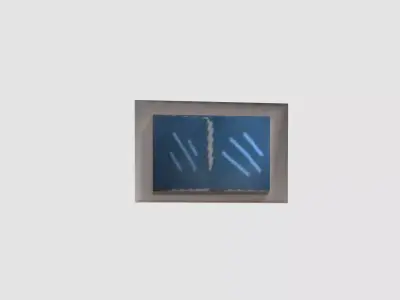 low poly window stainless steel wall sconce Low-poly 3D model