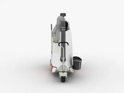 Electric Vacuum for Urban and Industrial Waste Low-poly 3D model