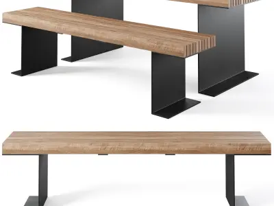 BORG Benches by Furns 3D model