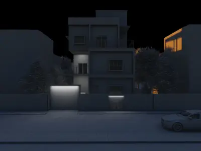 House Exterior 3D model 2