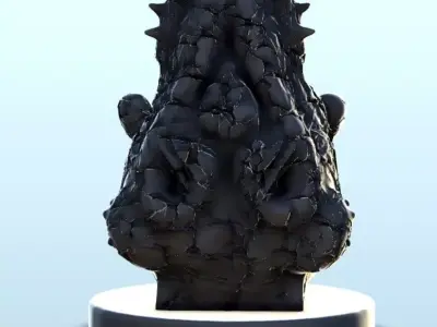 Sexy alien princess on throne 12 - Future Sci-Fi SF Post apocaly 3D print model