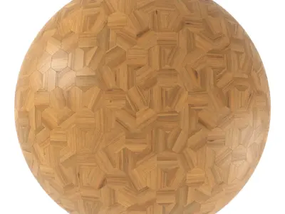 Parquet - Laminate - Wooden floor 4 in 1 3D model 47