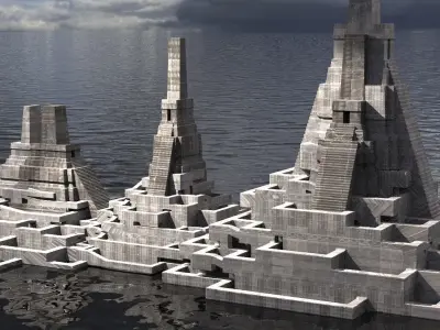 Aztec Ritual Mazes  3D model