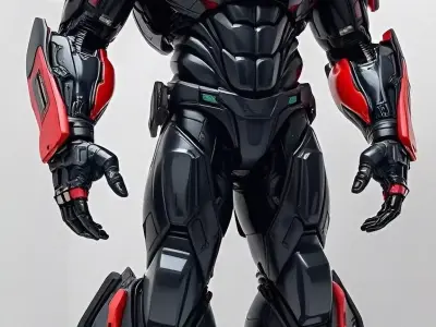 Futuristic Mech Warrior Robot 3D model