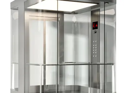 Glass Elevator No21 A 3D model