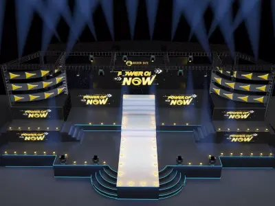 Large scale 3d event model 3D model