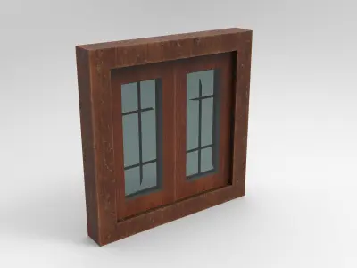 Window lowpoly gaming VR AR  Low-poly 3D model