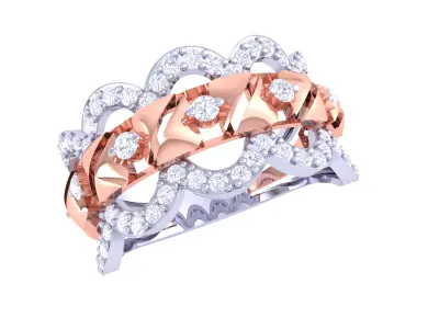 Women Ring  Render 3dm STL OBJ FBX Details 3D print model 145