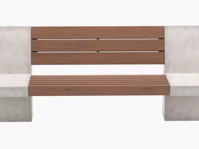 Street Bench V2 3D model