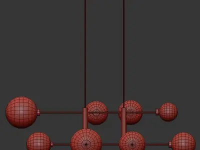 OTTO BOLLA CHANDELIER 3D model