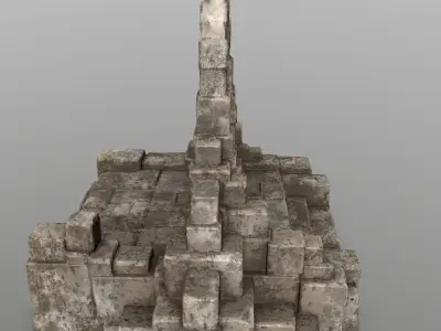 gate 10 Low-poly 3D model