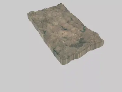 OUAGADOUGOU City Low-poly 3D model