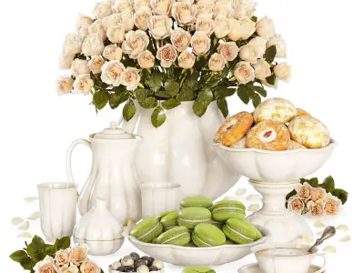 Decorative set 05 3D model