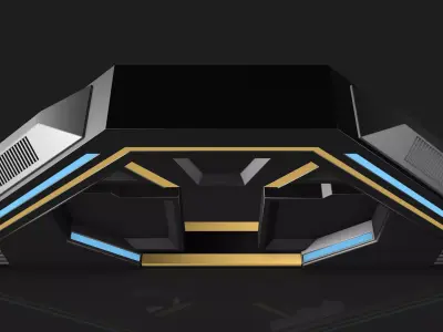 Sci Fi Door 3D model buy