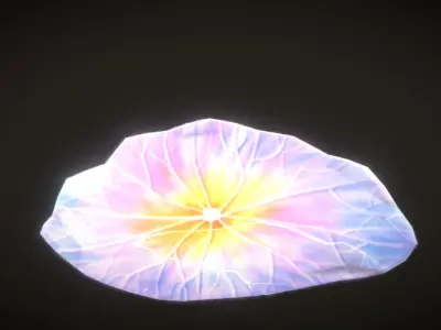 Cartoon Seaweed5 Low-poly 3D model