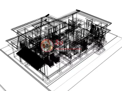 House 9x22m code 559 - Sketchup 3D model 3D model 3D model