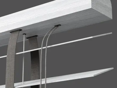 Wooden blinds Set 27 3D model