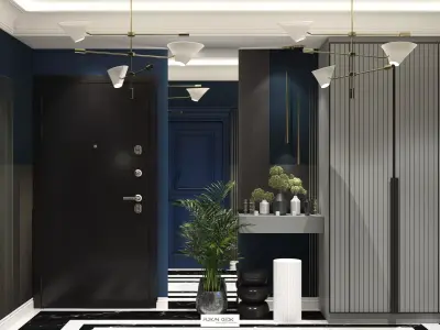 Entrance Hall AE House 3D model