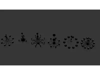 crystal chandelier 3D model