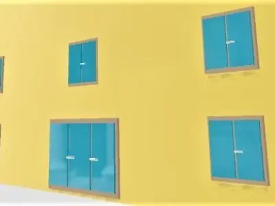 Big House Low-poly 3D model