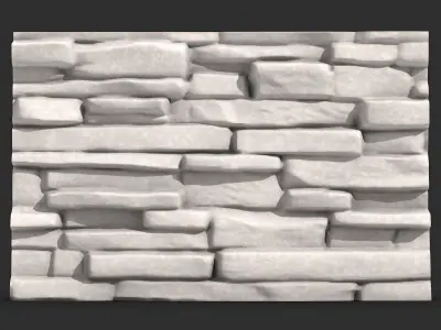 Uneven Granite Wall Kitbash Piece 3D print model purchase