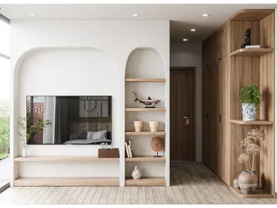 Bedroom interior scene 3dsmax corona render 3D model